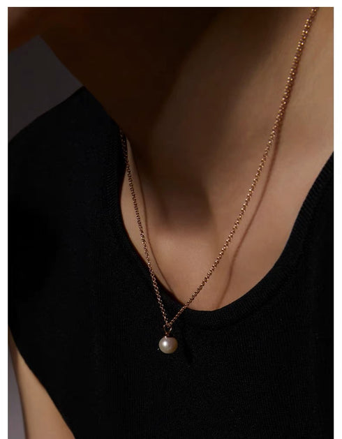Bold Edison Pearl Pendant Chain Necklace - 18K Gold Vermeil/Silver
